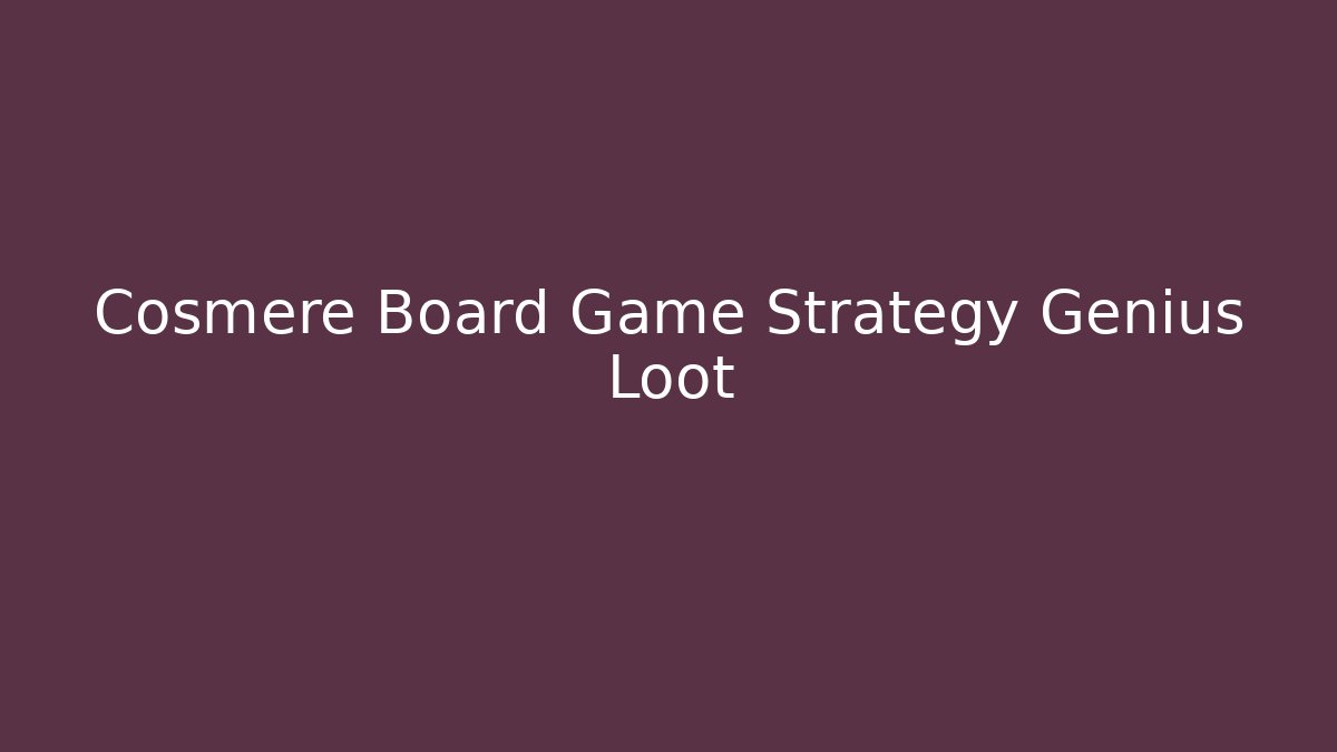 Cosmere Board Game Strategy Genius Loot