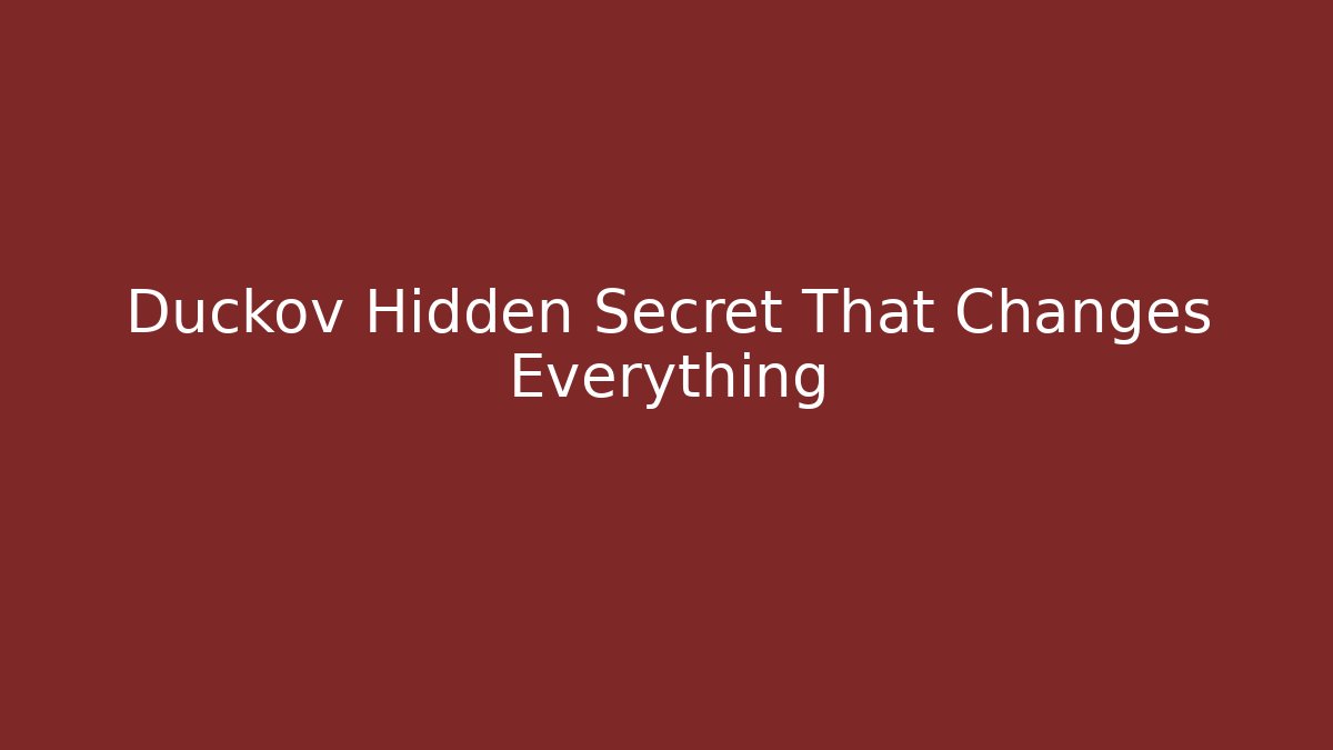 Duckov Hidden Secret That Changes Everything