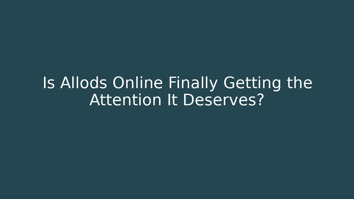 Is Allods Online Finally Getting the Attention It Deserves?