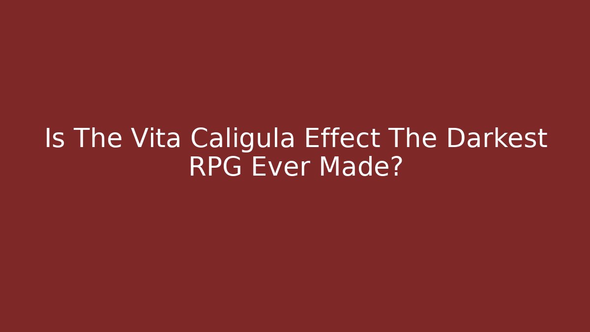 Is The Vita Caligula Effect The Darkest RPG Ever Made?