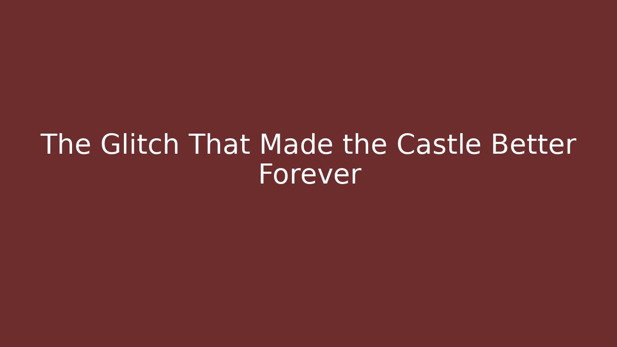 The Glitch That Made the Castle Better Forever