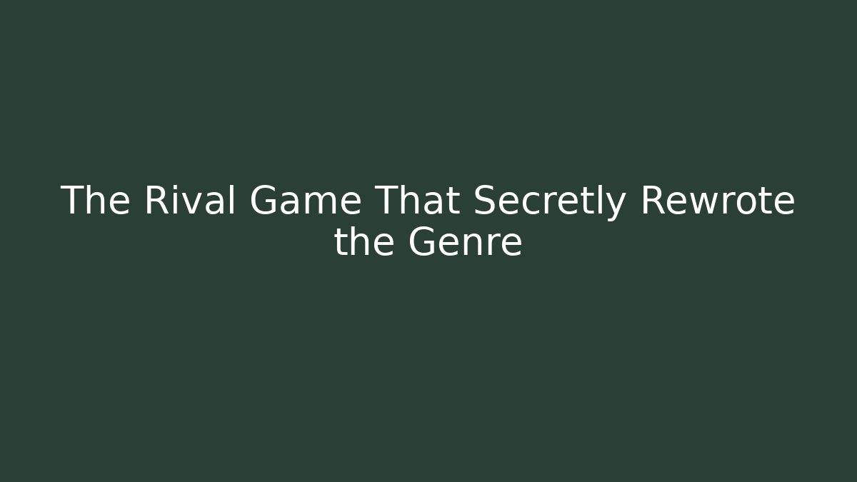 The Rival Game That Secretly Rewrote the Genre