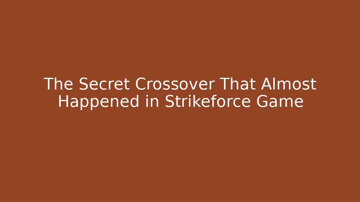The Secret Crossover That Almost Happened in Strikeforce Game