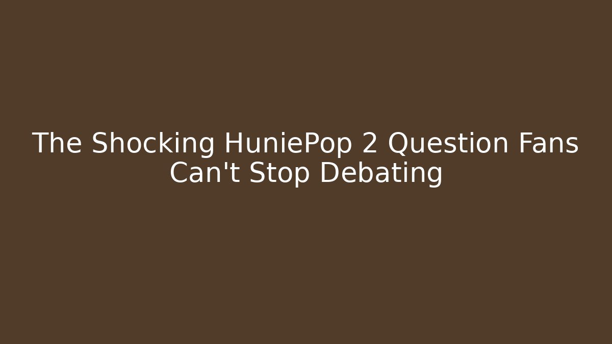 The Shocking HuniePop 2 Question Fans Can't Stop Debating