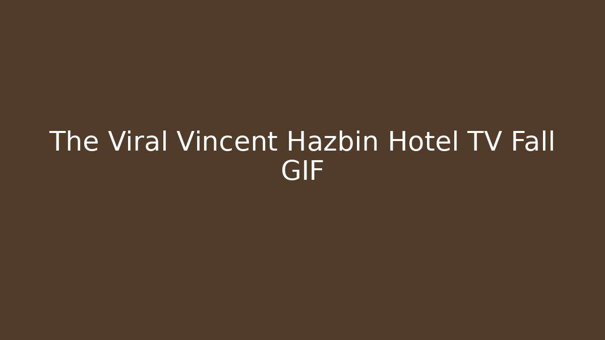 The Viral Vincent Hazbin Hotel TV Fall GIF