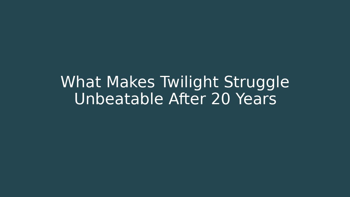 What Makes Twilight Struggle Unbeatable After 20 Years