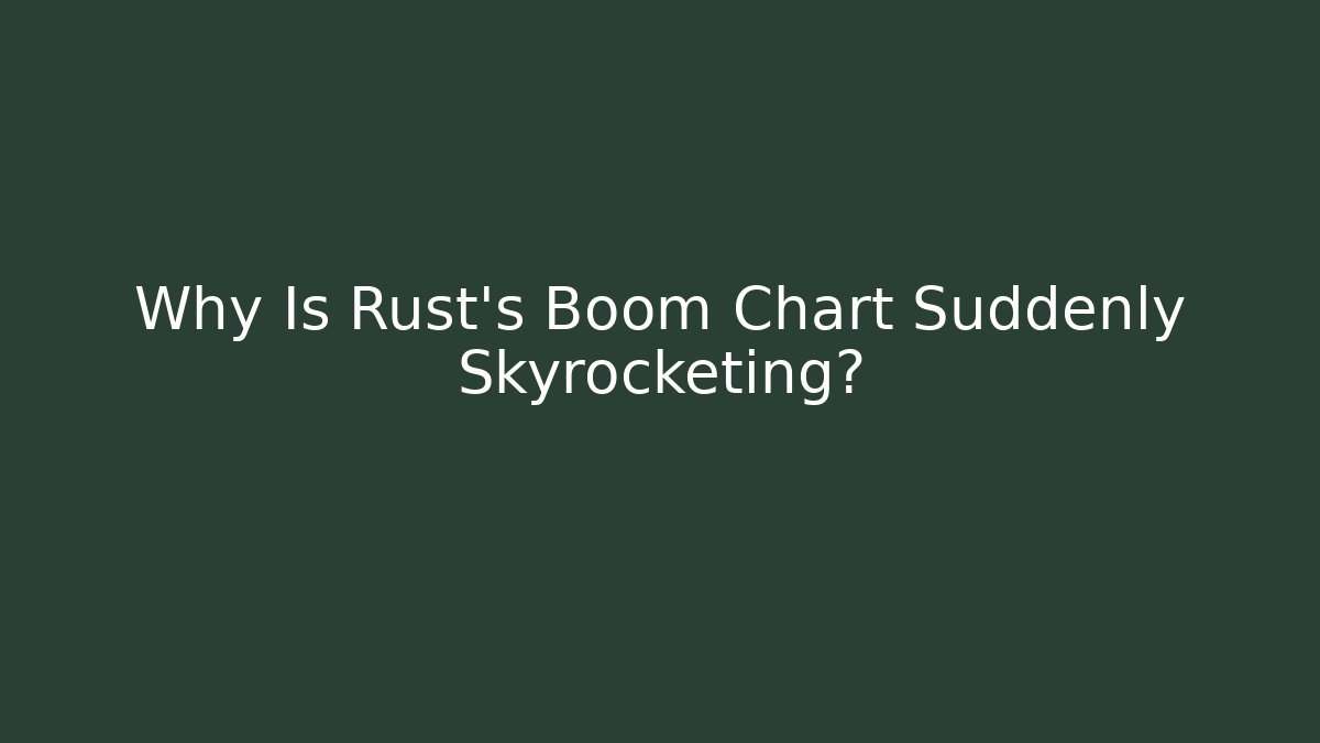 Why Is Rust's Boom Chart Suddenly Skyrocketing?